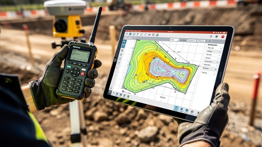 Measured building survey using total station and laser scanning equipment