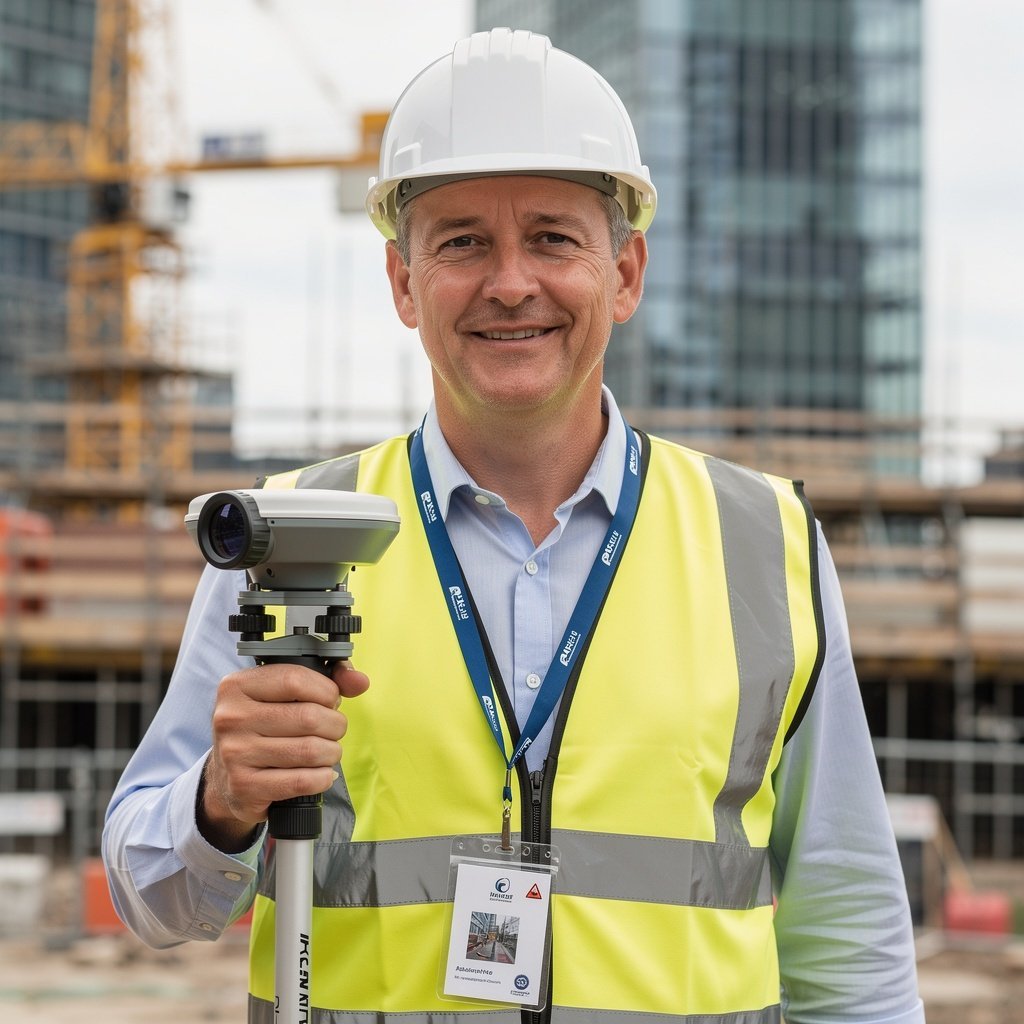 Professional land surveyor David Henderson