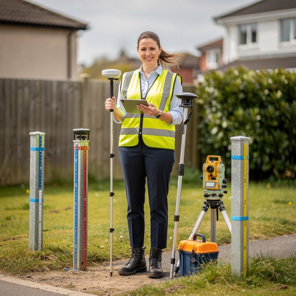 Professional topographical surveyor Emily Carter